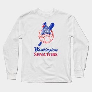 Defunct Washington Senators Baseball Long Sleeve T-Shirt